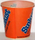 Vintage Paper Cup Sunkist Orange Soda 4oz Size Unused New Old Stock N-mint  Cond