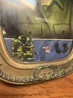 Army Soldier Picture Framed Convex Glass Display  see Description 