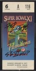 Fred Biletnikoff 1977 Super Bowl Xi Signed Football Ticket Psa dna Certified Hof
