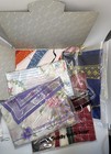 Vintage Scarf Lot Of 5 Mcm Avon Teddy Bear  Floral  Tassel  Autumn  Blossom