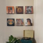 6pcs Floating Vinyl Record Album Wall Mount Display Shelf Acrylic Holder 12in