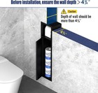 Recessed Toilet Paper Holder  In Wall Toilet Paper Holder  304 Stainless Steel