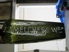  mint  Black olive  1860 s Pontiled j j  Melchers Dutch Case Gin