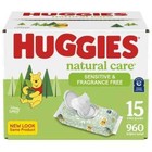 Baby Wipes Huggies Natural Care Sensitive Baby Wipes  Unscented Multiple Count