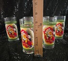 Vtg Ronald Mcdonald Storytime Christmas Tumbler Glasses Mcdonald s Set 6 Holiday