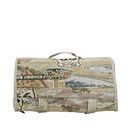 Rolling Tote Bag Shopping Cart Route 66 Folds Compact Travel Reusable 20x12