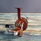 Mepps Super Meca Spinning Reel Burnt Orange Folding Foot Vintage France