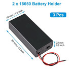 3pcs 18650 Battery Holder Box 1 Slot 3 7v Battery Storage Case 1 2 3 4 Cell Plas