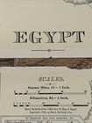 Large Antique  2 Piece  1899 Map Of Egypt  cairo Area Enlarged  14   x11    Each
