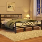 Twin full queen king Size Metal Bed Frame W  Headboard No Box Spring Needed