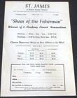 The Shoes Of The Fisherman - 1968 Original Theatrical Herald  Anthony Quinn