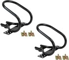 7  Motorcycle Wheel Chock Steel For E-track x-track System - Black 2 Pack