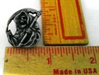Grim Reaper Pin Old Biker Vest Hat Collectible Vintage  death Skull  Pinback
