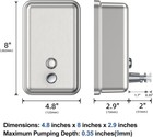 Commercial Soap Dispenser Wall Mount Stainless Steel Manual Pump Liquid Rust-pro