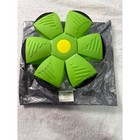 Magic Flying Pop Phlat Disc Ball Led Light Up Toy Outdoor Fun Game 2 Pack Green