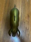 Vintage Brass Pig Bank  no Stopper 