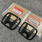 Front Grille Trunk Black Emblem For Honda Civic 2022-2025 Sedan 4-door Fe Badge