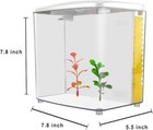 Freesea 1 4 Gallon Betta Aquarium Starter Kits Square Fish Tank White Open Box