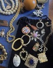 Antique Vintage Junk Drawer Jewelry Estate Sale Find Lot G-3