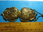 French Fashion Doll Purse antique Finish Gold vintage Look metal