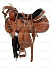 Pro Western Barrel Racing Saddle Horse Pleasure Trail Tooled Tack 15 16 17 18