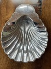 Vintage International Silver 676 Shell Clam Dish Snack Three Footed