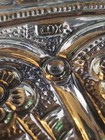 Antique Vintage Persian Or Indian  900 Coin Silver Courting Mirror