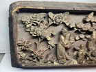 Antique Chinese Asian Hand Made High Relief Temple Plaque