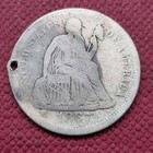 Love Token  m A T  On 1867 Seated Liberty Dime  51000