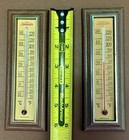 2 Vintage Sunbeam Thermometers Springfield Instrument Co 6 5 Inches 