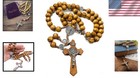 Timeless Saint Benedict Evil Protection Medal Rosary Necklace - 20  With Cross