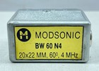 Modsonic Bw 60 N4 20x22 Mm 60   4 Mhz Ultrasinic Transducer Porbe Angle Beam Test