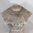 Vintage 16  Japanese Yukimi Lantern - Iron Reinforced Cast Stone Garden Pagoda