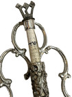 Vntg Sterling Jewish Mezuzah                     Shin   Klaf Israel Judaica Judaism Hebrew