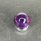 Contemporary Handmade Art Glass Marble  69  Dark Purple Mib W  Hidden Uv Swirls