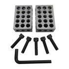2 Pc Ultra Precision 1-2-3 Blocks  0001   Set Holes Milling Drilling Machining