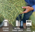 Premium Western Forage Compressed Alfalfa Hay Bale    50 Lb For Horses   Livestock