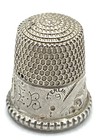 Vintage Sterling Silver   925 Sewing Thimble Size 9 With Monogram   Eb 