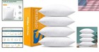 Pillow Inserts 18x18 Square Pack Of 4 Fluffy Plush Cushion Pads White