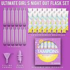 12 Tampon Flask  18 Oz Total  Secret Hide Alcohol Travel Women W Funnel   Spout