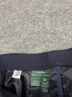 Lauren Ralph Lauren 100  Wool Skirt Women s 8 Navy Blue Maxi Pockets Made In Usa