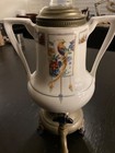 Vtg Royal Rochester  Golden Pheasant Porcelain Coffee Percolator Brass No Cord