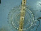 Vintage Art Deco Starburst Clear Glass Ceiling 3 Hole W  Chains  Light Shade 9 