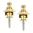 2pcs Guitar Strap Locks Metal Security Fastener Quick Release Bass Button Pair