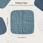 Baby Muslin Washcloths - 100  Cotton  Soft Bath Cloth  Newborn   Toddler  12-pac