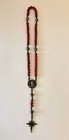 Rugged Rosaries Christmas Rosary Durable Handcrafted Prayer Beads Drawstring Bag