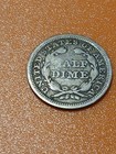 1853 Seated Liberty Half Dime With Arrows Silver Coin