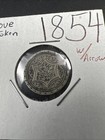 Star Design Engraved Love Token On 1854 10c Liberty Silver Dime Seated Circ