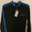 Neosport Men Wetsuit   Xl Full Body Black Blue Long Sleeve Zipper Front Uv50 Nwt