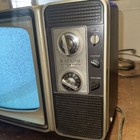 Vintage Zenith Solid State Portable Tv Television Turns On See Description